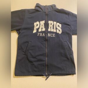 Super Paris Women’s Navy Blue Paris Zip-Up Jacket Size M
